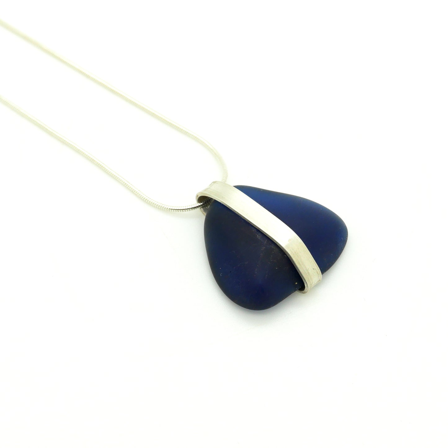 Blue Sea glass Pendant