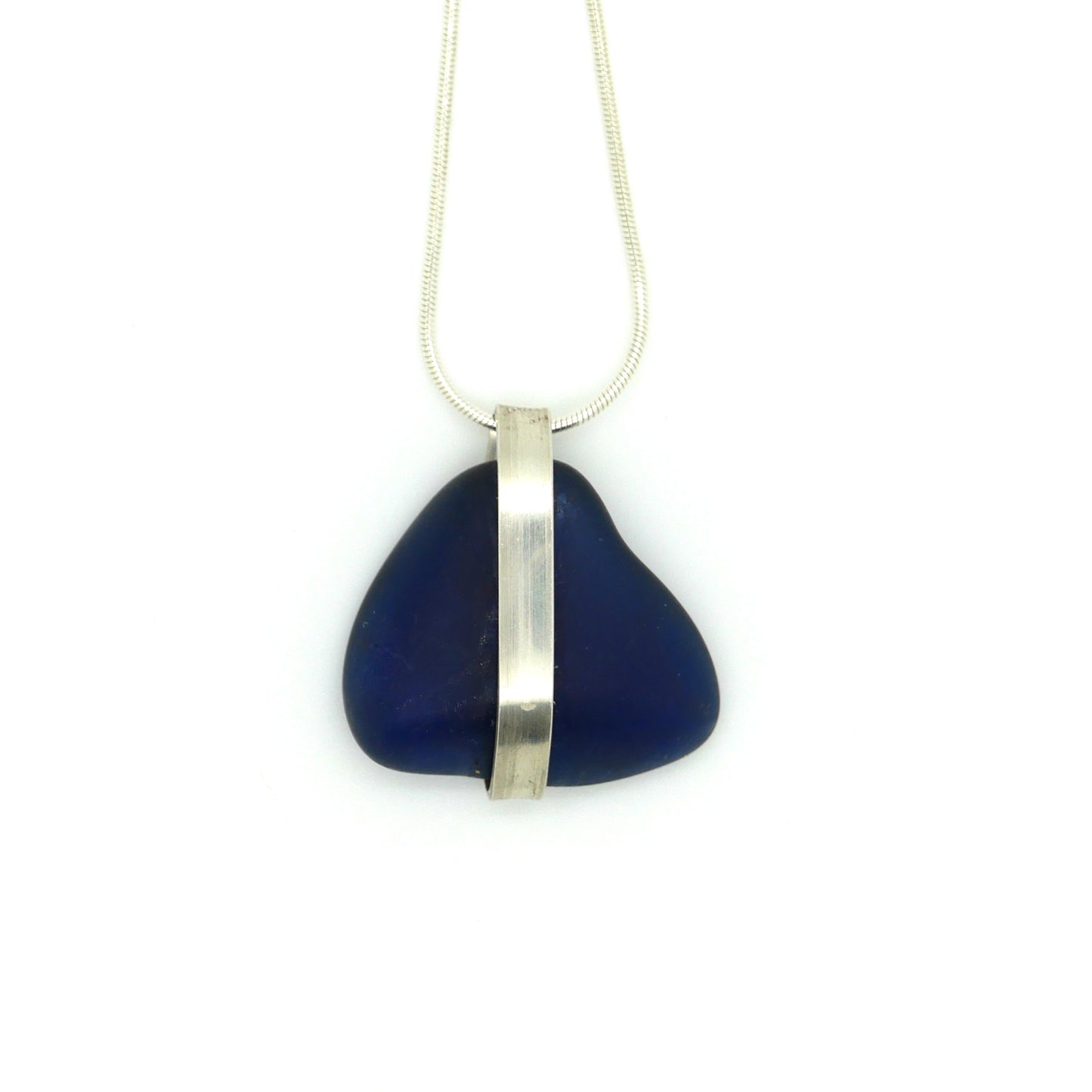 Blue Sea glass Pendant