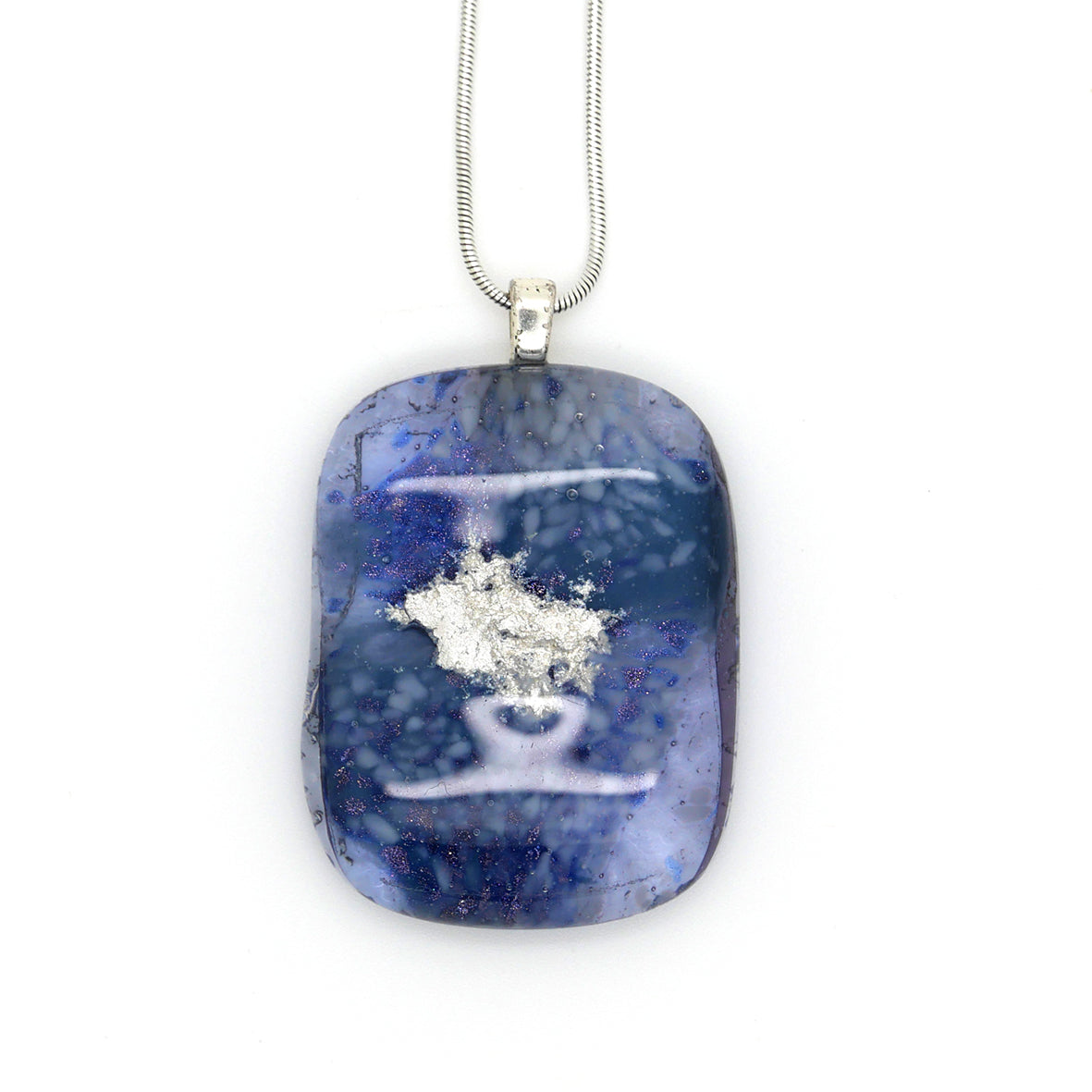 Indigo Blue Glass Pendant