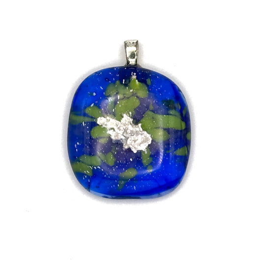 Small Cobalt Blue Glass Pendant