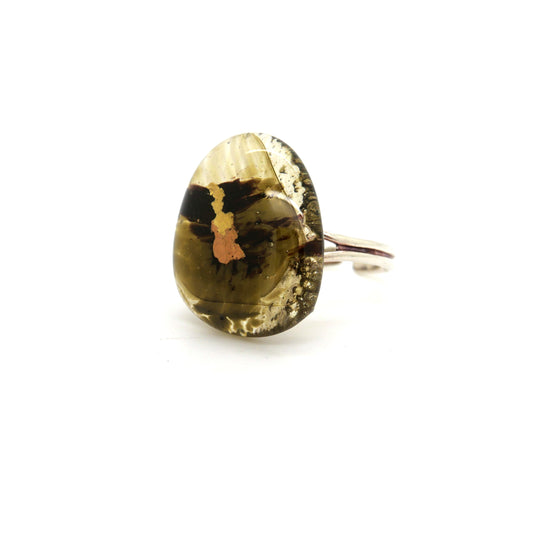 Sage Glass Ring